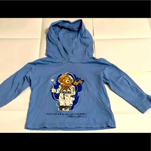 Ralph Laure astronaut bear long sleeve tee